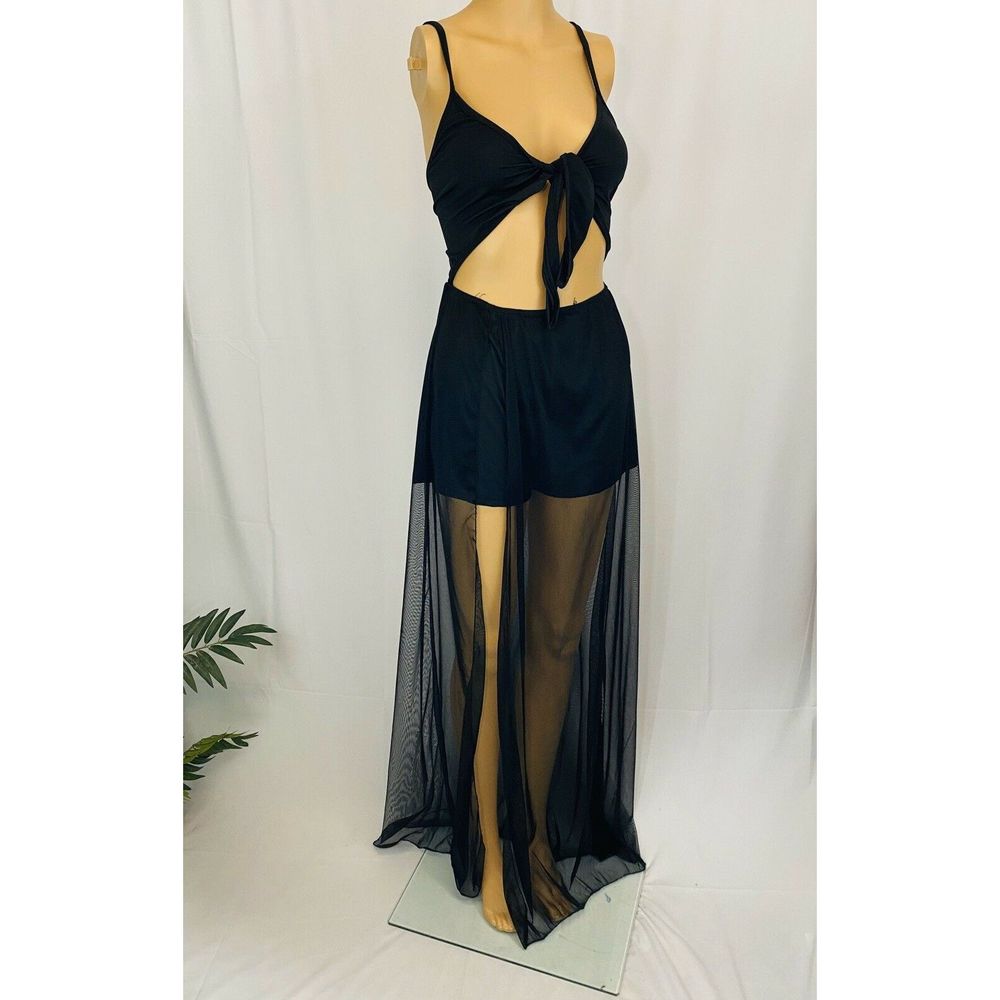 Boutique Beach Romper With Tulle Skirt L
